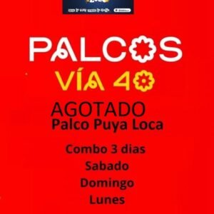 Boletas Palco Puya Loca