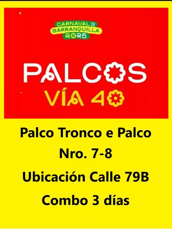 Palco tronco e palco