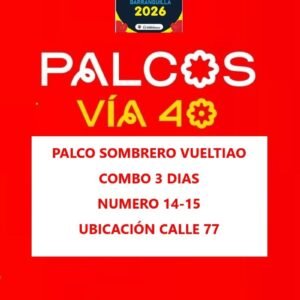 Palco Sombrero vueltiao 2026