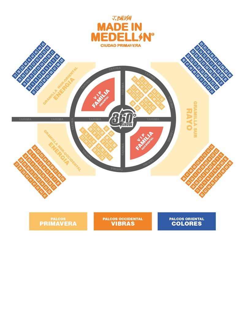 Plano Palcos JBALVIN