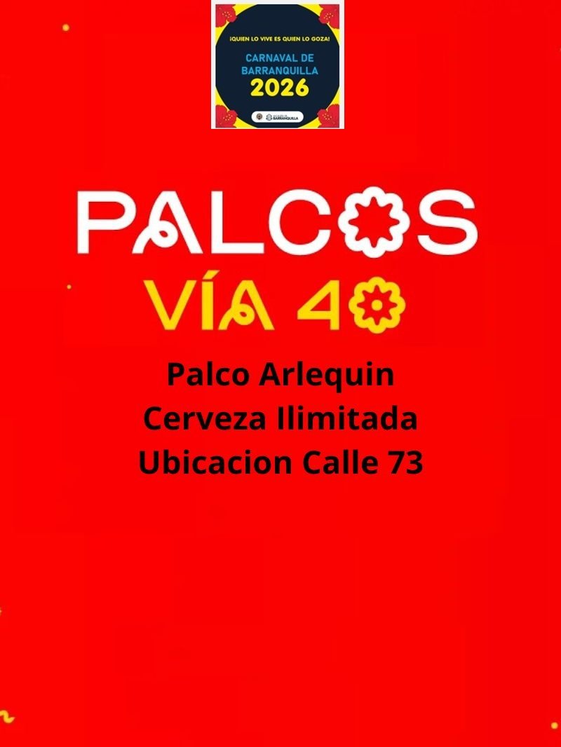 Boletas Palco Arlequin
