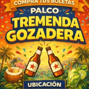 Boleta de palco tremenda gozadera